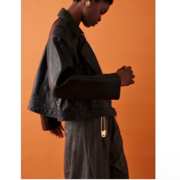 Free People "Modern Chemistry" Leather Jacket - Picture 2 of 8